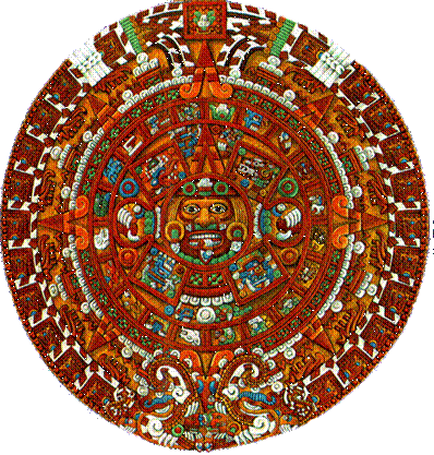 瑪雅曆的石雕復原圖